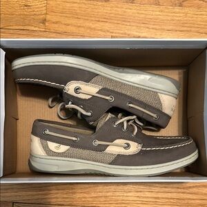 Sperry Brown and Tan Boat Shoes